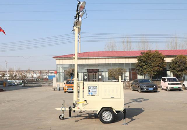 翔工的照明燈車，哪里需要哪里搬